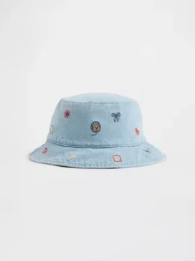 Casquette de pêcheur en denim brodée pour Bébé & Enfant