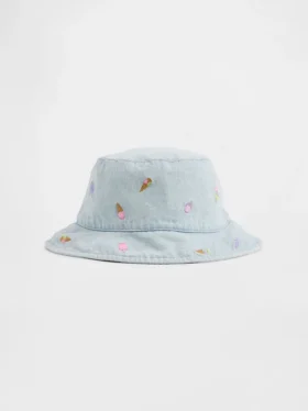 Casquette de pêcheur en denim brodée pour Bébé & Enfant