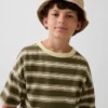 Casquette de pêcheur en denim surteint pour enfants