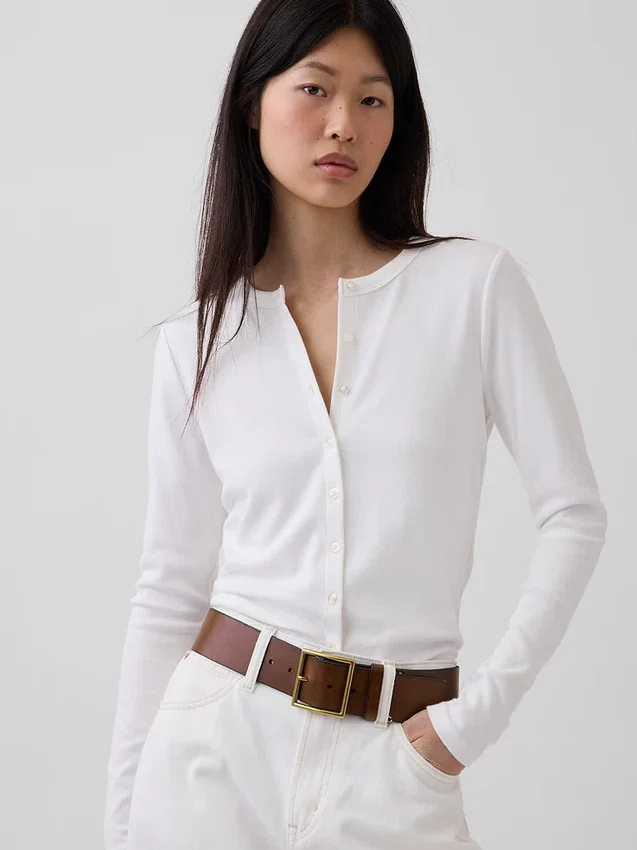 Ceinture en cuir à boucle carrée