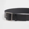 Ceinture en cuir à boucle carrée