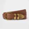 Ceinture en cuir grainé