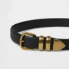 Ceinture en cuir grainé