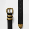 Ceinture en cuir grainé