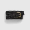 Ceinture en cuir tressé