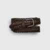 Ceinture en cuir tressé