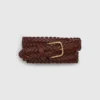 Ceinture en cuir tressé