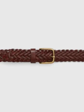 Ceinture en cuir tressé