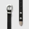 Ceinture en cuir vegan cloutée