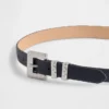 Ceinture en cuir vegan texturé grainé
