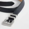 Ceinture en cuir vegan texturé grainé