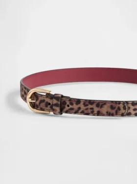 Ceinture pour enfant à imprimé léopard