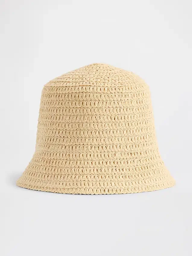 Chapeau bob en paille