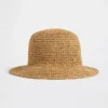 Chapeau bob en paille pour enfant