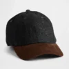 Chapeau de baseball en denim et velours côtelé