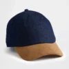 Chapeau de baseball en denim et velours côtelé