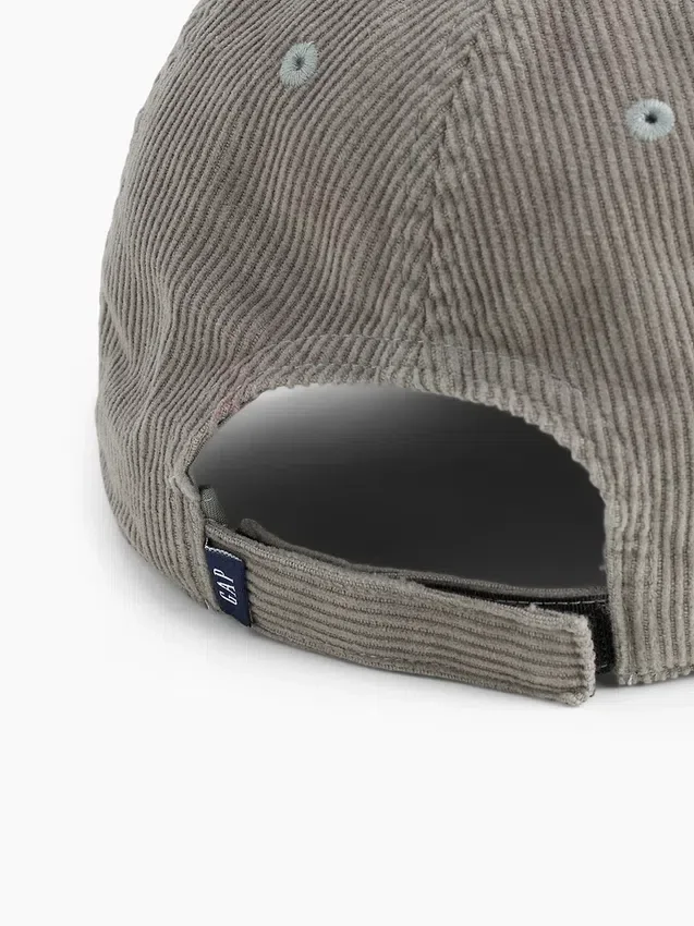 Chapeau de baseball en velours côtelé pour enfant
