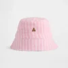 Chapeau de bébé en gaze de coton rayée