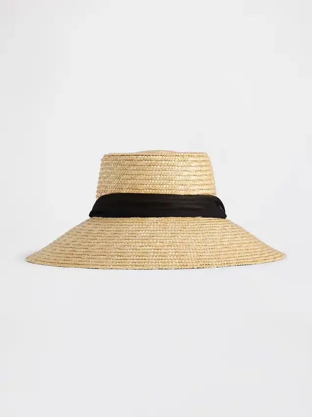 Chapeau de paille à large bord