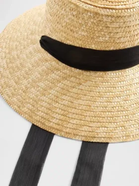 Chapeau de paille à large bord