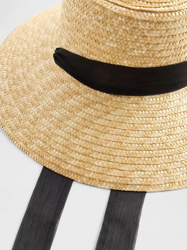 Chapeau de paille à large bord