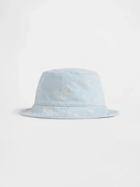 Chapeau de pêcheur en denim à marguerites pour Bébé & Enfant
