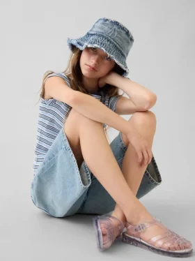 Chapeau de pêcheur en denim pour enfant