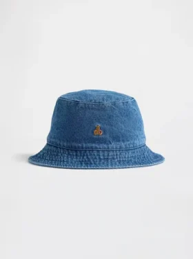 Chapeau de pêcheur en denim pour tout-petits avec l'ours Brannan