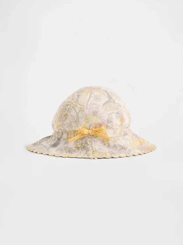 Chapeau de soleil à fleurs pour bébé