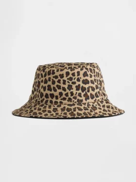 Chapeau réversible à bord large « léopard » pour Bébé & Enfant