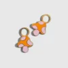 Charms champignons du jardin pour boucles d’oreilles Huggie