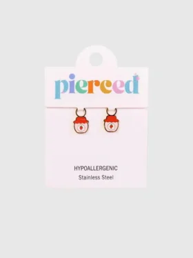 Charms « Confiture de fraises » pour boucles d’oreilles Huggie
