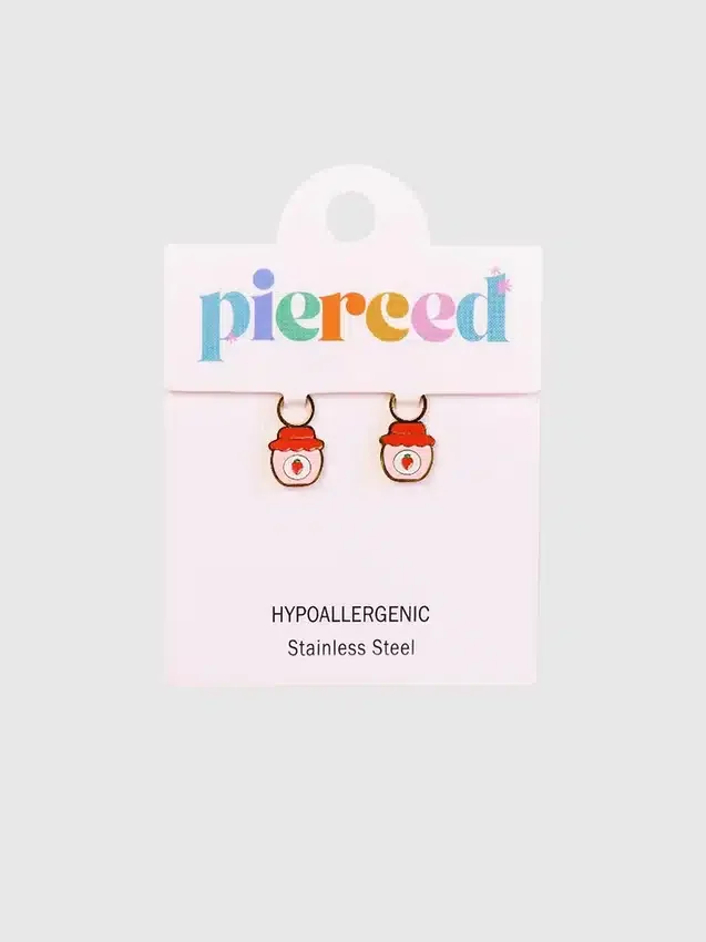 Charms « Confiture de fraises » pour boucles d’oreilles Huggie