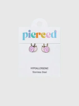 Charms en forme d'escargot de Pierced Co pour boucles d'oreilles Huggie