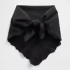 Écharpe bandana 100 % coton à œillets