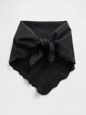 Écharpe bandana 100 % coton à œillets