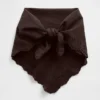 Écharpe bandana 100 % coton à œillets