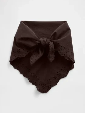 Écharpe bandana 100 % coton à œillets