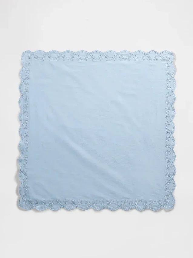 Écharpe bandana 100 % coton à œillets