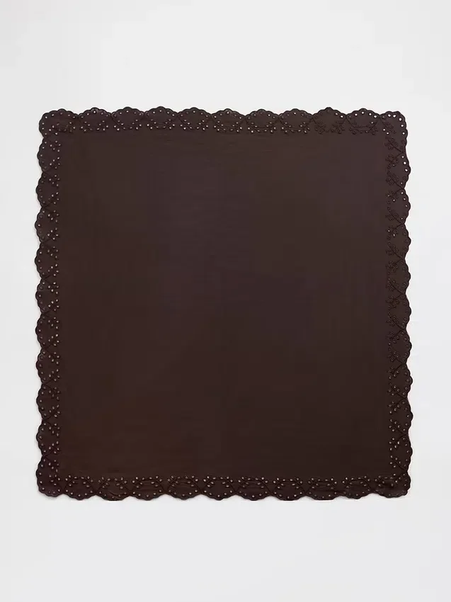 Écharpe bandana 100 % coton à œillets