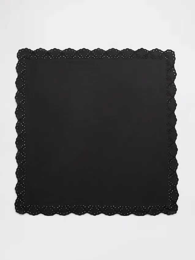 Écharpe bandana 100 % coton à œillets