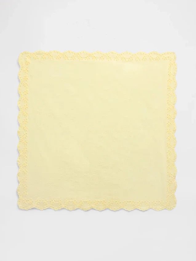 Écharpe bandana 100 % coton à œillets