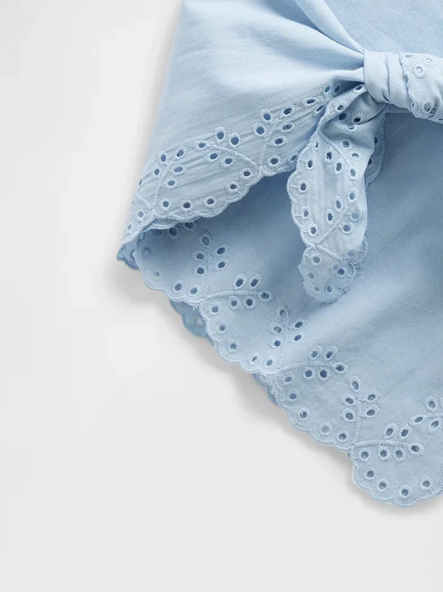 Écharpe bandana 100 % coton à œillets