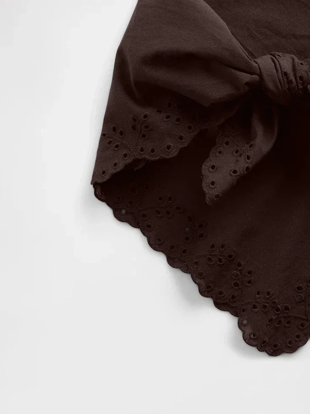 Écharpe bandana 100 % coton à œillets