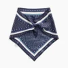 Écharpe bandana triangulaire oversize 100 % soie
