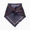 Écharpe bandana triangulaire oversize 100 % soie
