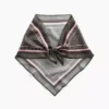 Écharpe bandana triangulaire oversize 100 % soie