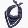 Écharpe bandana triangulaire oversize 100 % soie