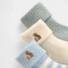 Chaussettes à bord-côtes rabattables pour bébé (lot de 3)