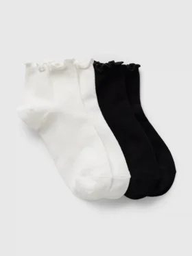 Chaussettes courtes à bord volanté (lot de 2)